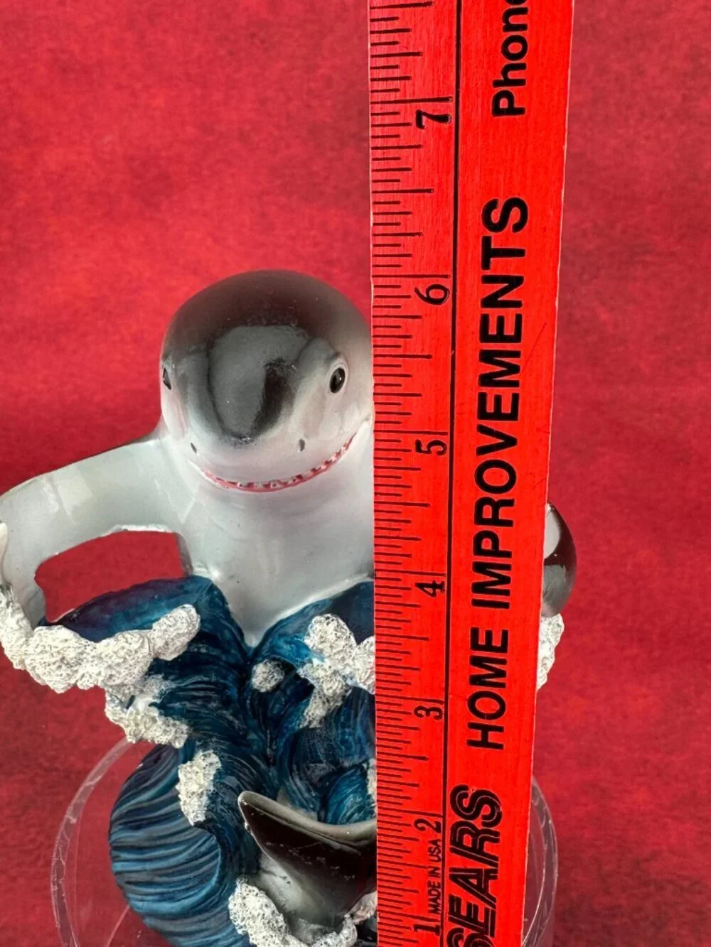 EBROS GIFT NAUTICAL OCEAN MARINE GREAT WHITE SHARK SALT & PEPPER SHAKERS HOLDER